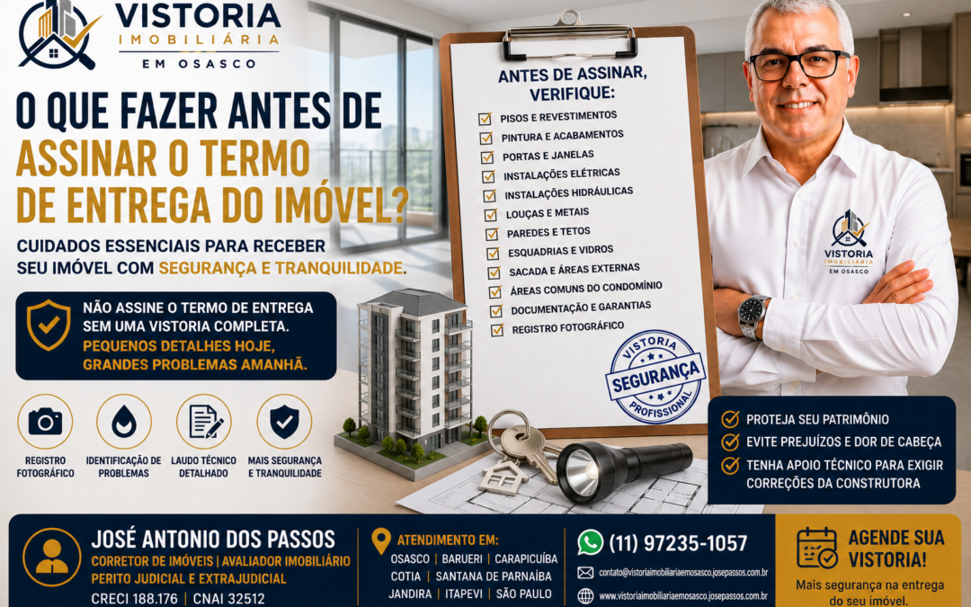 O que Fazer Antes de Assinar o Termo de Entrega do Imóvel?