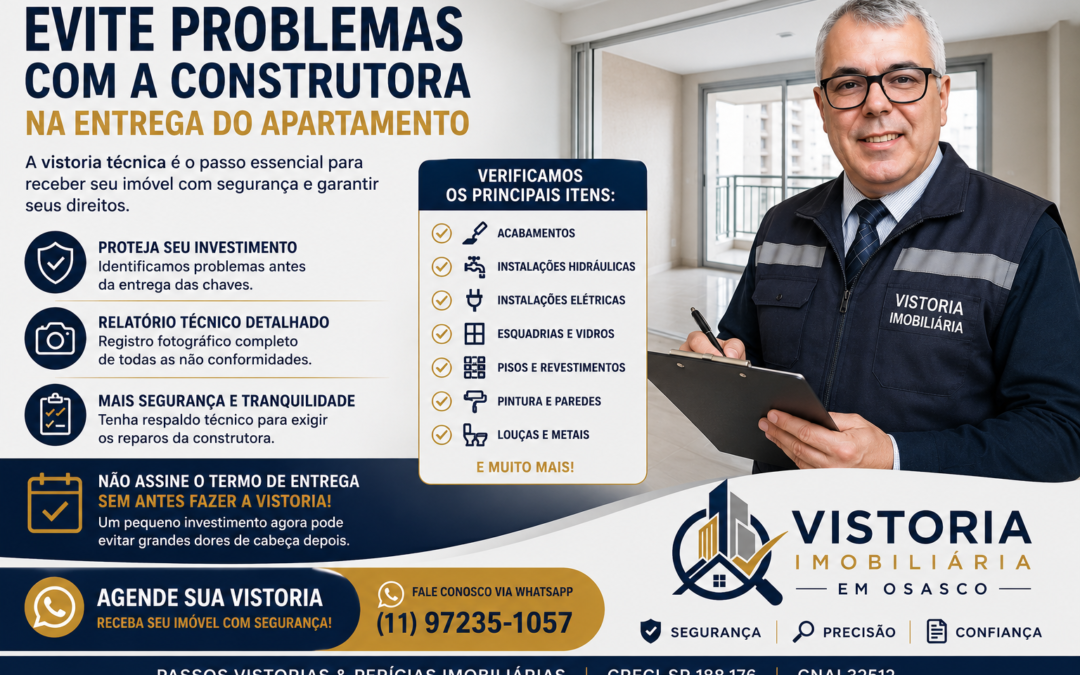 Como Evitar Problemas com a Construtora na Entrega do Apartamento