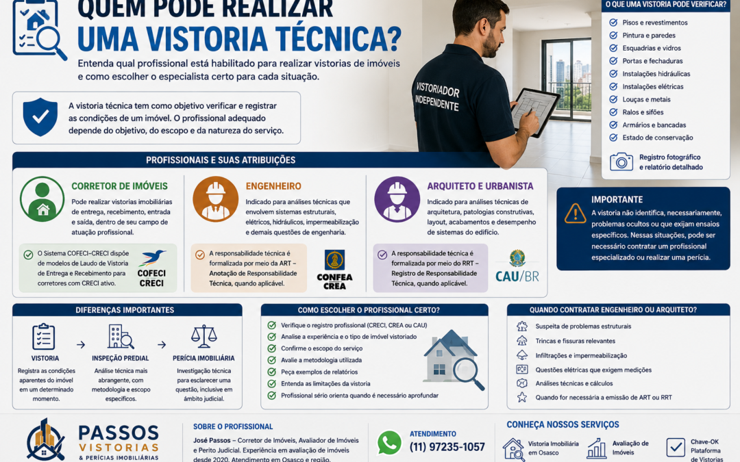 Quem Pode Realizar uma Vistoria Técnica em um Imóvel?