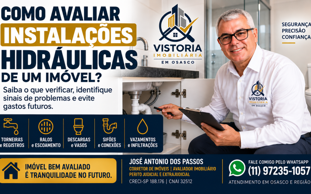 Como avaliar instalações hidráulicas de um imóvel?