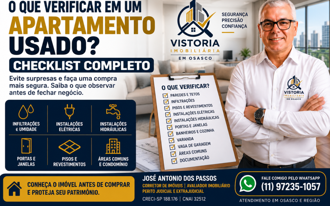 O que verificar em um apartamento usado antes de comprar?