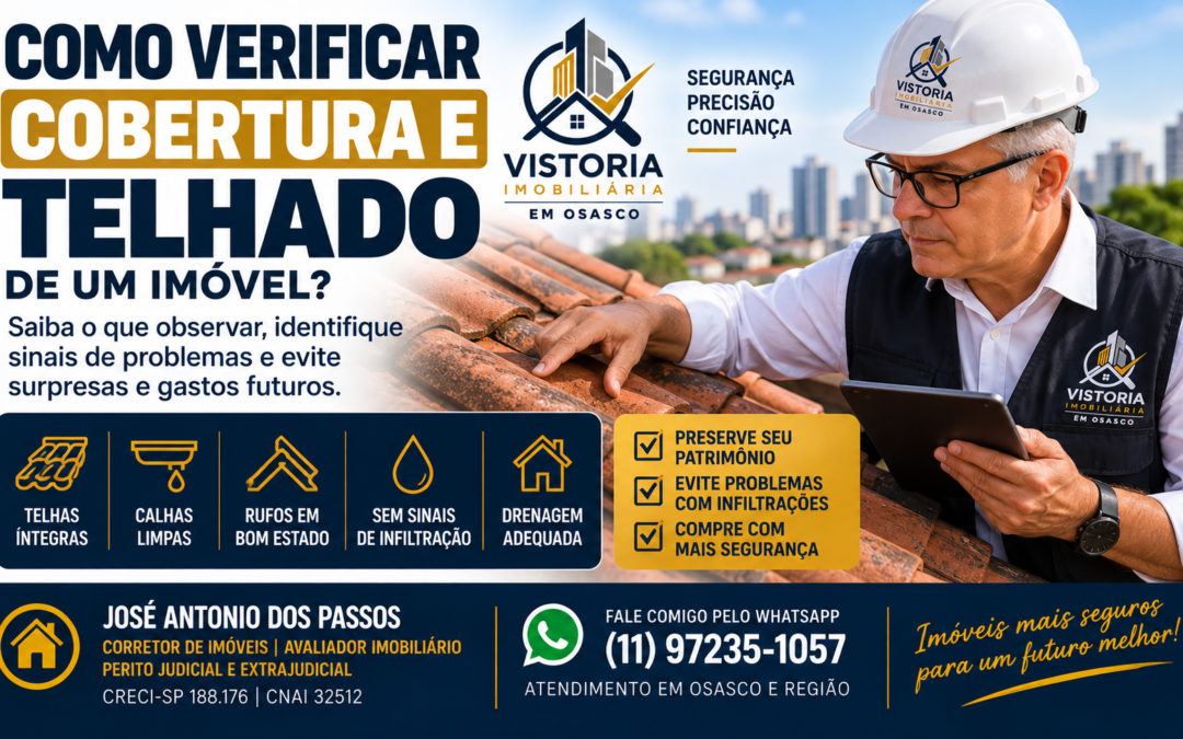 Como verificar cobertura e telhado de um imóvel antes de comprar?